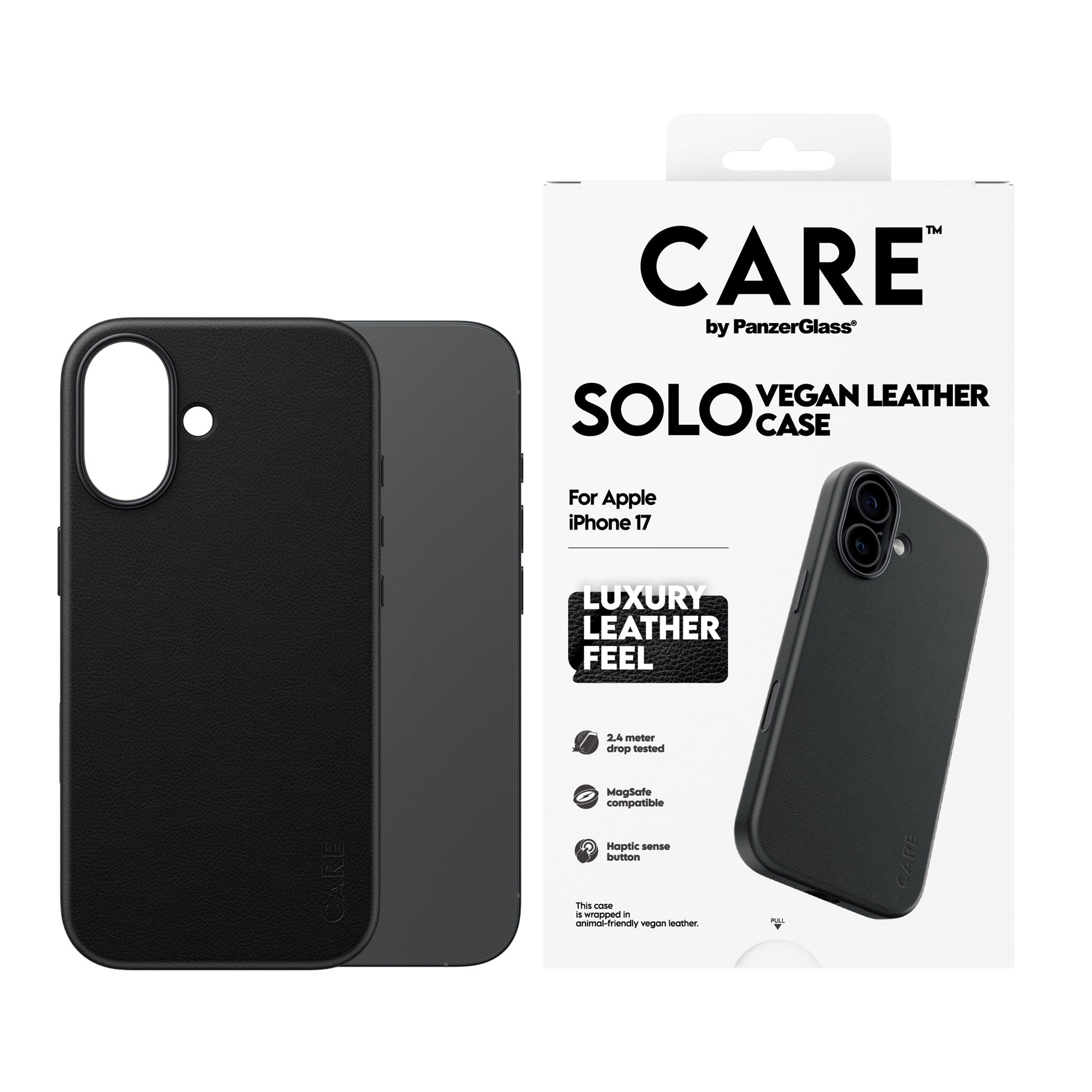 CARE™ by PanzerGlass® Solo Case Black iPhone 17